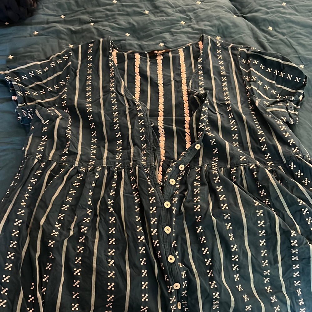 Dark blue/teal Madewell Dress